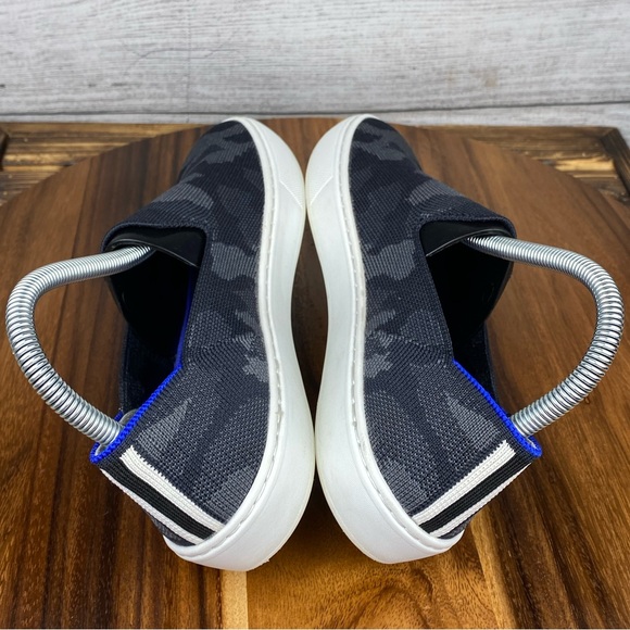 Rothy’s The Original Slip On Sneaker Black Grey Camo Women’s Shoe Size 6.5 - Picture 9 of 12